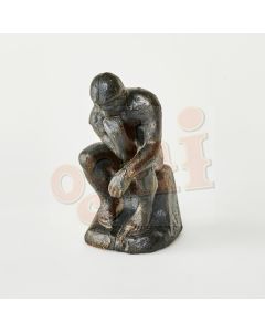 The Thinker statue cast iron 15.5cm