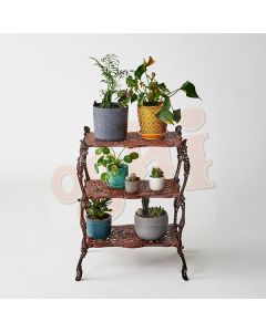 3 Tier Table "Holly" Rust