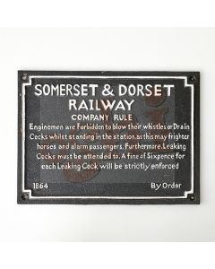 Somerset & Dorset Railway Sign