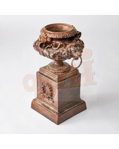 Lion urn with Plinth