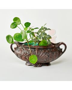 Planter with Handles Rust 40cm