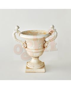 Urn with two ladies White 38cm