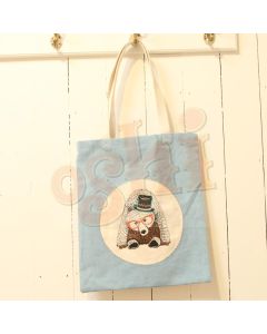Bear With Glasses Tote 30x45cm