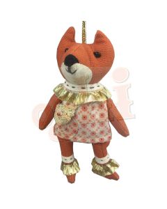 Fox Fabric Charm 10 cm