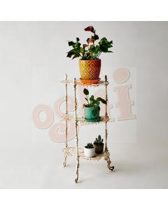 3 Tier Plant Stand "Lily" - White