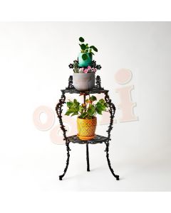 3 Tier Plant Stand "Rose" - Black