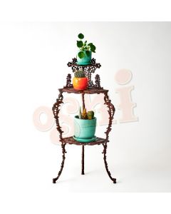 3 Tier Plant Stand "Rose" - Rust