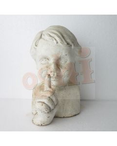 Boy Bust with Hand 19cm