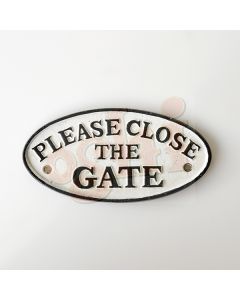Close the gate sign 18cm