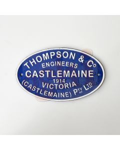 Castlemaine Train Sign 27x16cm