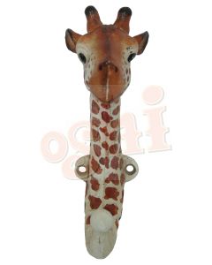 Giraffe Hook Coloured 15x5cm