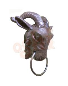 Goat Head with Ring 20x25cm
