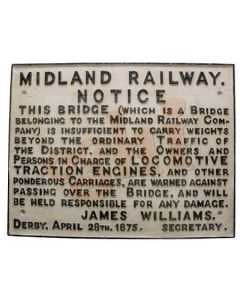 Midland Railway Sign 60x45cm