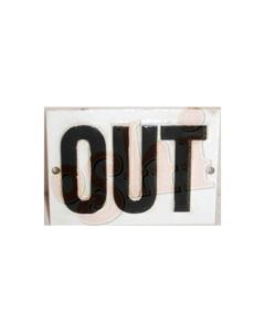 Out sign 10x8cm