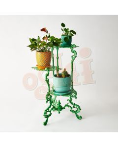 Plant Stand Lotus 3 Tier Green 80cm
