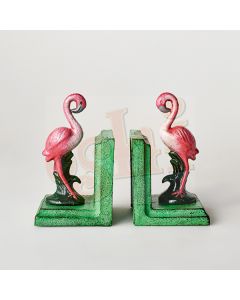 Small Flamingo Bookends