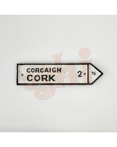 Cork 2km Gaelic Sign 20cm