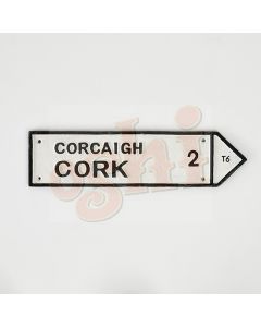 Cork 2km Gaelic Sign 40cm