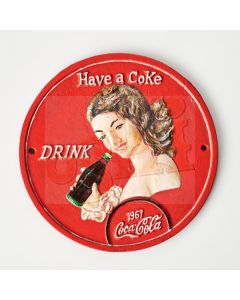 Have a Coke Sign Round  23cm