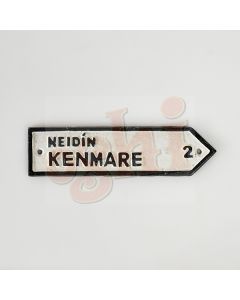 Kenmare 2km Gaelic Sign 20cm