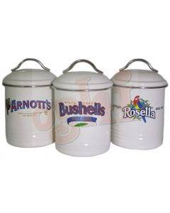 Canisters Beige Set of 3