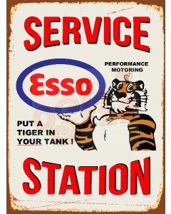 Esso Tiger Sign 26cmx35cm