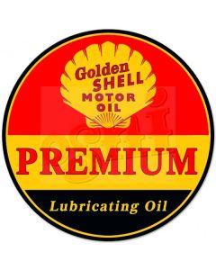 Golden Shell Premium Tin Sign