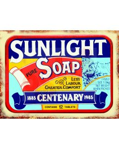 Sunlight Soap Tin Sign 35x26cm
