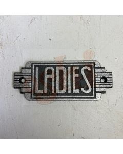 Ladies Sign Art Deco 14.5cm x 6cm