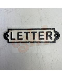 Letter Sign Rust 19cm x 5cm