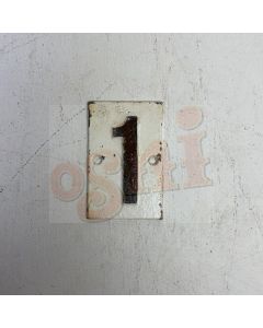 Number 1 Sign - Rust