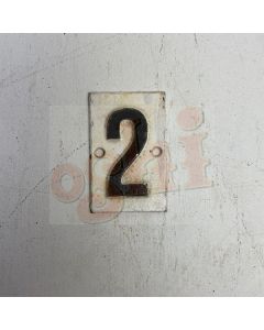 Number 2 Sign - Rust