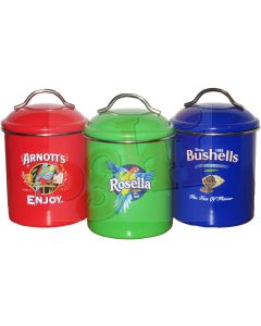 Canisters Coloured Set of 3