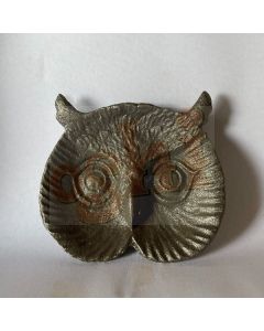 Unpainted owl face plate 10cm